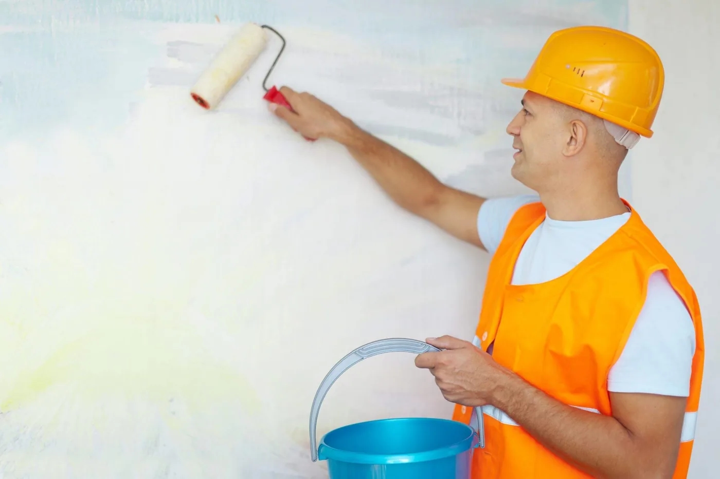 Application de peinture au rouleau